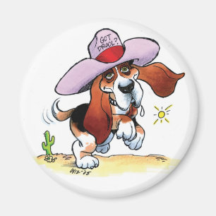 Basset Got Drool? Medium Magnet