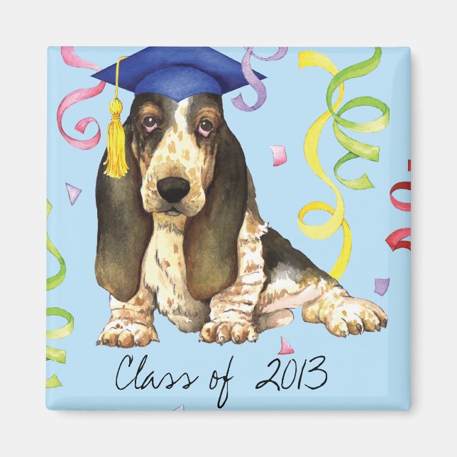 Basset Graduate Magnet (Front)