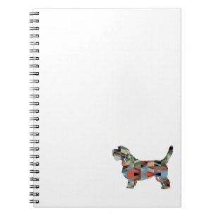 Basset Griffon Vendeen Dog Breed Geo Plaid Notebook