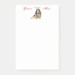 Basset Heart Mum Post-it Notes