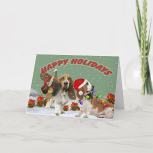 Basset Ho Ho Ho Christmas Cards