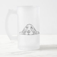 basset hound black white simple puppy dog eyes 