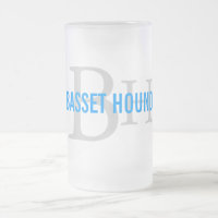 Basset Hound Breed Monogram Design