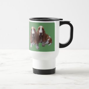 Basset Hound Buddies Travel Mug