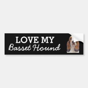 Basset Hound bumper sticker