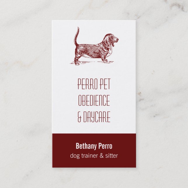 Basset Hound Business Card (Front)