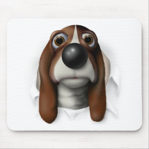 Basset Hound Busting Out Mouse Mat