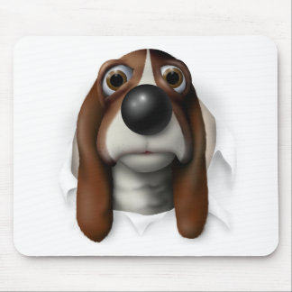 Basset Hound Busting Out Mouse Mat