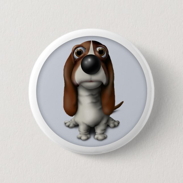 Basset Hound Button BH1 (Front)