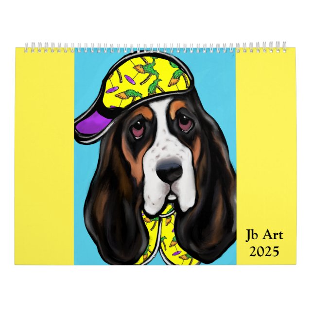 BASSET HOUND CALENDAR (Back)