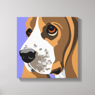 Basset Hound Canvas Art Prints