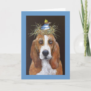 basset hound card