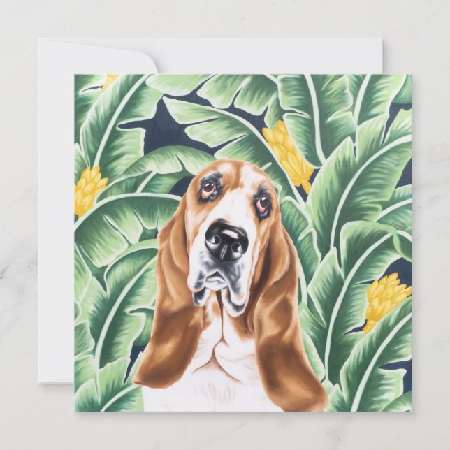 Basset Hound Card (Front)