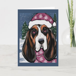 BASSET HOUND  CARD