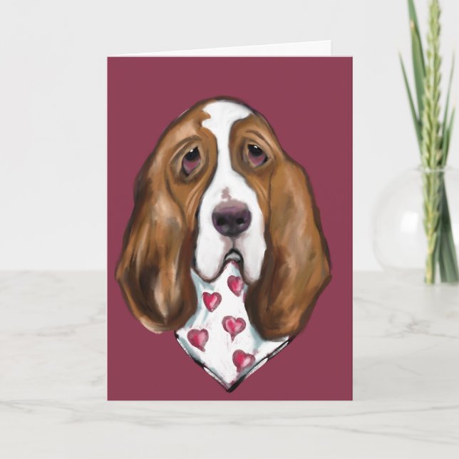 Basset Hound Card (Front)
