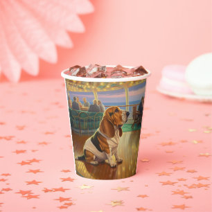 Basset Hound Christmas Cruise: Pawsome Holiday Paper Cups