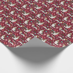 Basset Hound Christmas Dog Wrapping Paper