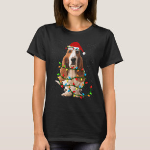 Basset Hound Christmas Funny Basset Hound Dog T-Shirt