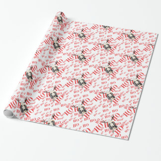 Basset Hound Christmas Ho Ho Ho Wrapping Paper