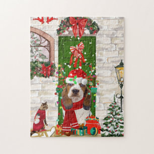 Basset Hound Christmas   Jigsaw Puzzle