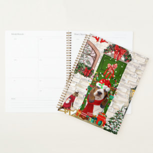 Basset Hound Christmas  Planner