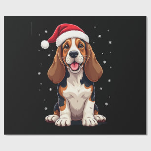 Basset Hound Christmas Tank Top Wrapping Paper