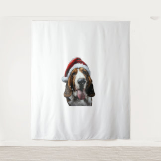 Basset Hound Christmas  Tapestry