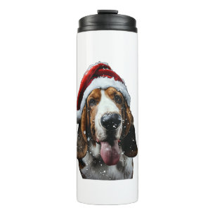 Basset Hound Christmas  Thermal Tumbler