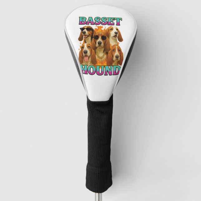 Basset Hound Copy Golf Head Cover (Front)