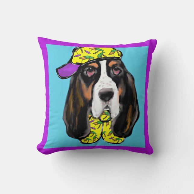 Basset Hound Cushion (Front)