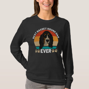 Basset Hound Dad Dog Puppie Dog Walkers Dog Sitter T-Shirt