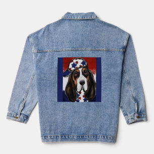 Basset Hound Denim Jacket