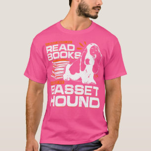 Basset Hound Dog Book Reading Lover Gift  T-Shirt