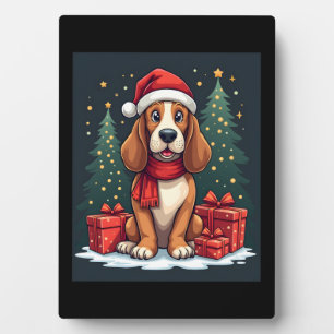 Basset Hound Dog Christmas Parties Santa Dog Lover Plaque