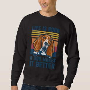 Basset Hound Dog Dog Dad Mum Men Women Sweatshirt