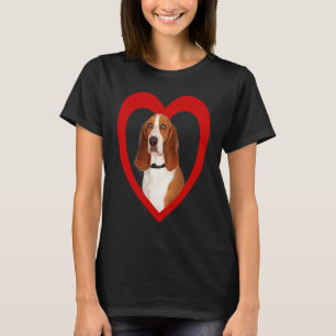 Basset Hound  Dog Heart  Basset Hound T-Shirt