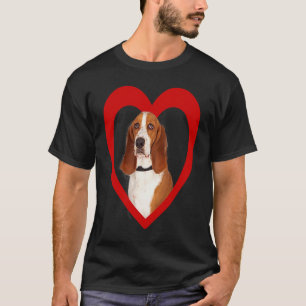 Basset Hound Dog Heart Basset Hound T-Shirt