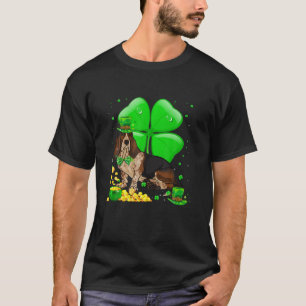 Basset Hound Dog Lucky Charm St. Patrick's Day Par T-Shirt