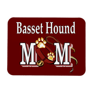Basset Hound Dog MOM Magnet