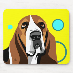 Basset Hound Dog Mouse Mat