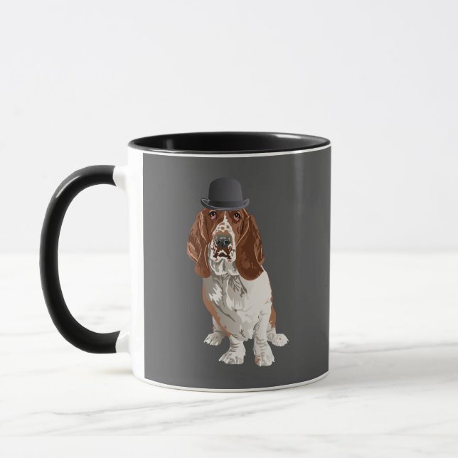 Basset Hound Dog Mug (Left)