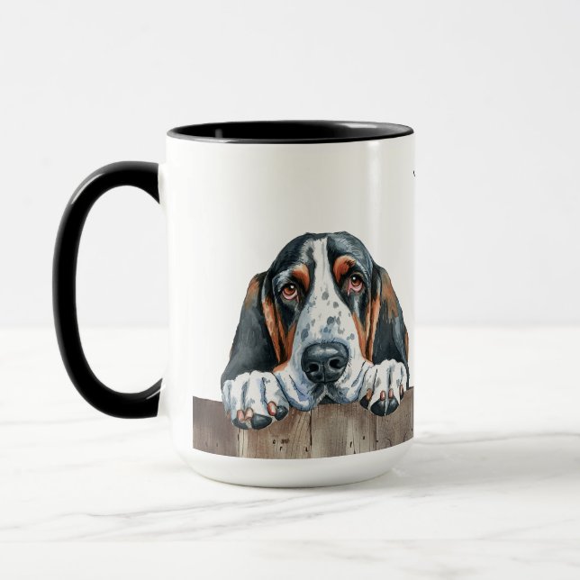 Basset Hound Dog Mug (Left)
