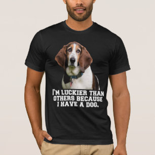 Basset Hound Dog Owner I’m Luckier Than Others   T-Shirt