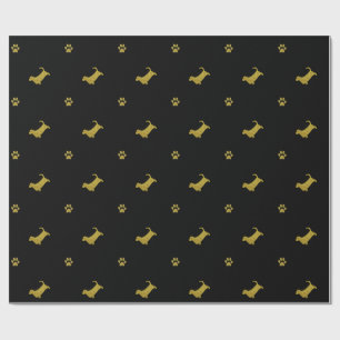 Basset Hound Dog Paw Gift Wrapping paper