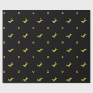 Basset Hound Dog Paw Gift Wrapping paper