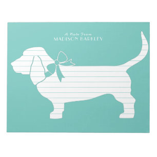 Basset Hound Dog Puppy Notepad