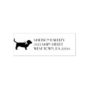 Basset Hound Dog Puppy Self-inking Stamp