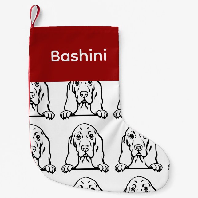 Basset Hound dog socks Customised dog Socks - Put  (Front)