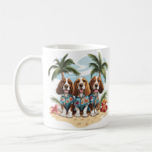 Basset Hound Dogs Hawaiian Shirts Coffee Mug