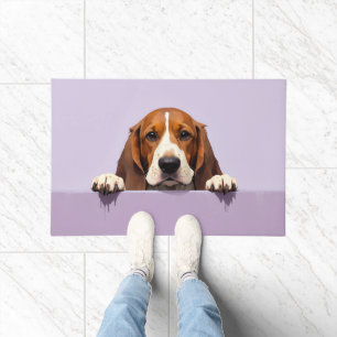 Basset Hound Doormat Art